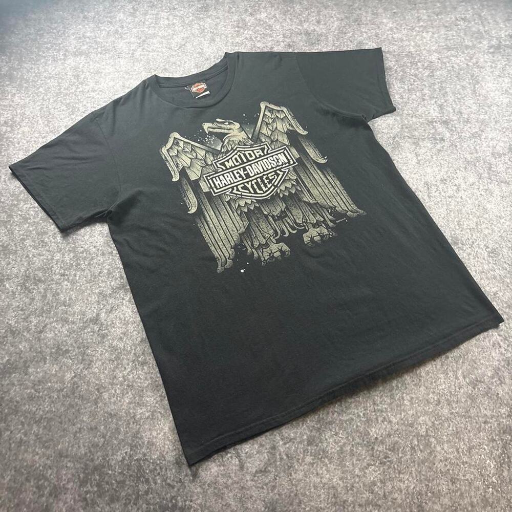 Harley-Davidson Ocean State 2013 Exeter RI Eagle Graphic Tee Men’s Size XL Biker